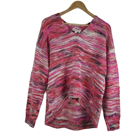 New Lou & Grey By Loft Spacedye Sweater Pullover - Picture 3 of 6